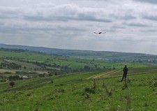 Photo A2 Glider flying at Elkstone Upper Elkstone The east facing slope  c2010