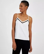 BOSS Orange Women's Top Sz M Lace-Inset V-Neck Camisole