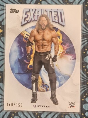 AJ Styles 2025 Topps WWE Exalted #63 White /150