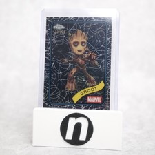2025 Topps Chrome Marvel #35 Groot Spider Web Refractor /399