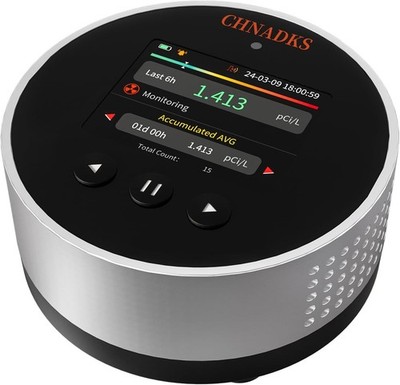 CHNADKS RM-65 Radon Detector Home Basement Portable 504-Day Storage Long-Term