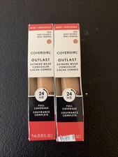 Covergirl Outlast Extreme Wear Full Coverage Concealer 855 Soft Honey Lot of 2 