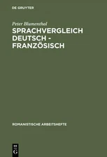 Peter Blumenthal Sprachvergleich Deutsch - Französisch (Hardback)