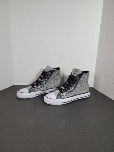 Airwalk High Tops Grey Floral & Sequins Women's Sneaker Size 5.5 - Picture 5 of 10
