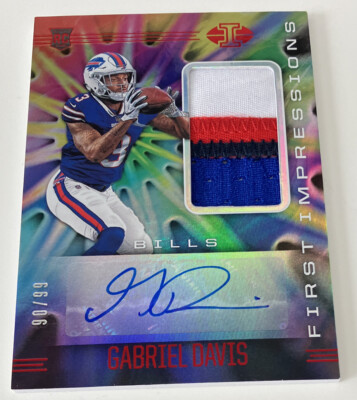 2020 ILLUSIONS GABRIEL DAVIS FIRST IMPRESSIONS TRUE RC AUTO /99 4 COLOR PATCH