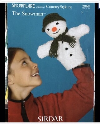 RAYMOND BRIGGS SCHNEEMANN HANDPUPPE STRICKMUSTER