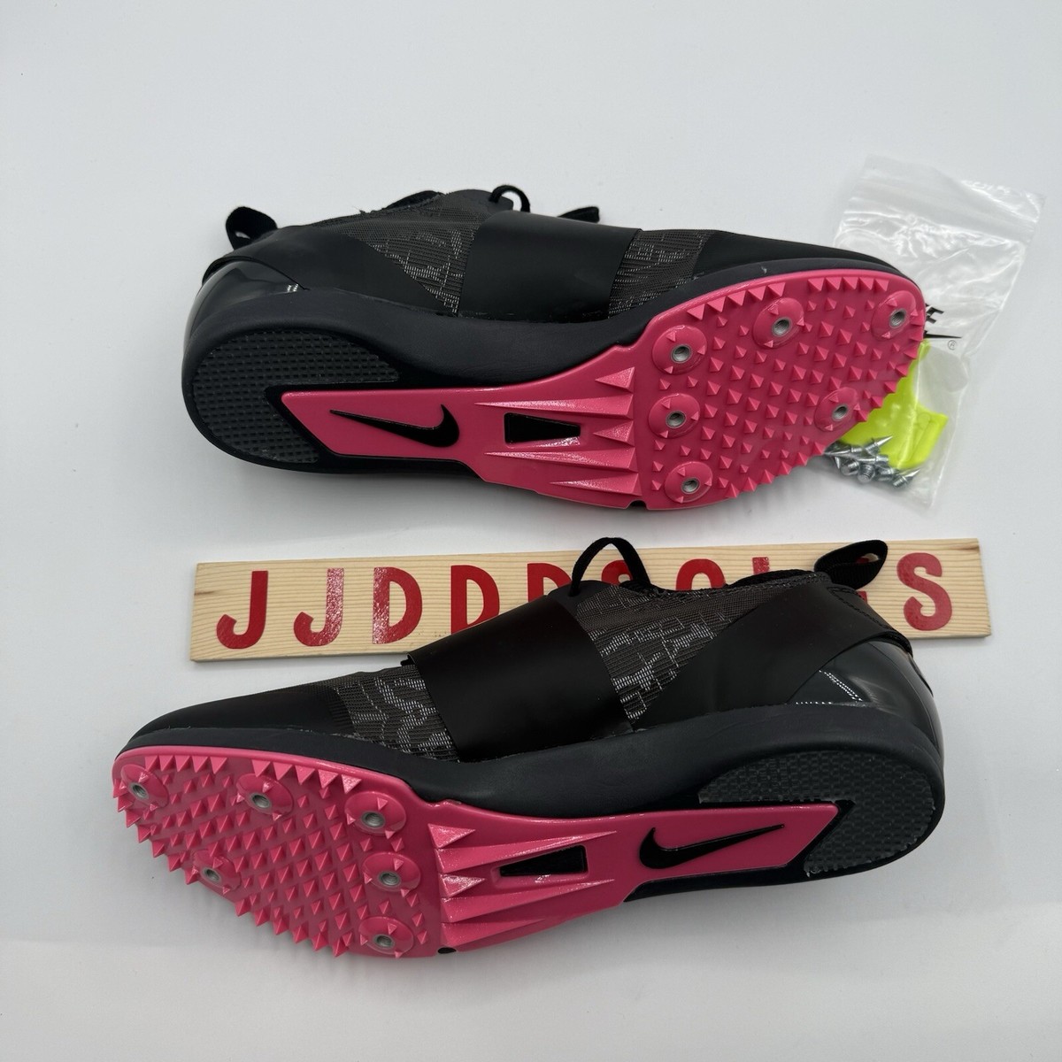 Nike pole vault elite track shoes black volt pinks men’s sz 12.5 AA1204 004 Nike Zoom Pole Vault Elite Track Spikes Black for Sale  main image 2