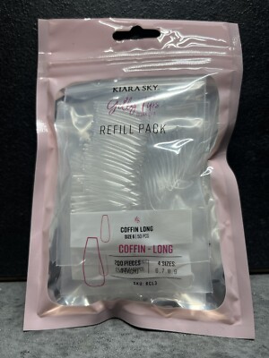 Kiara Sky Gelly Tips Nachfüllpack Sarg Kurzgrößen 6, 7, 8 & 9 (je 50 x Größe)
