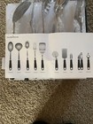 10 Piece Modernhome Stainless Steel Cooking Utensil Set. Missing 2, See Details — photo 4