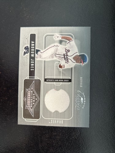 2002 Donruss Classics - New Millennium Classics #NMC-32 Andruw Jones /350 (MEM) - Picture 3 of 3
