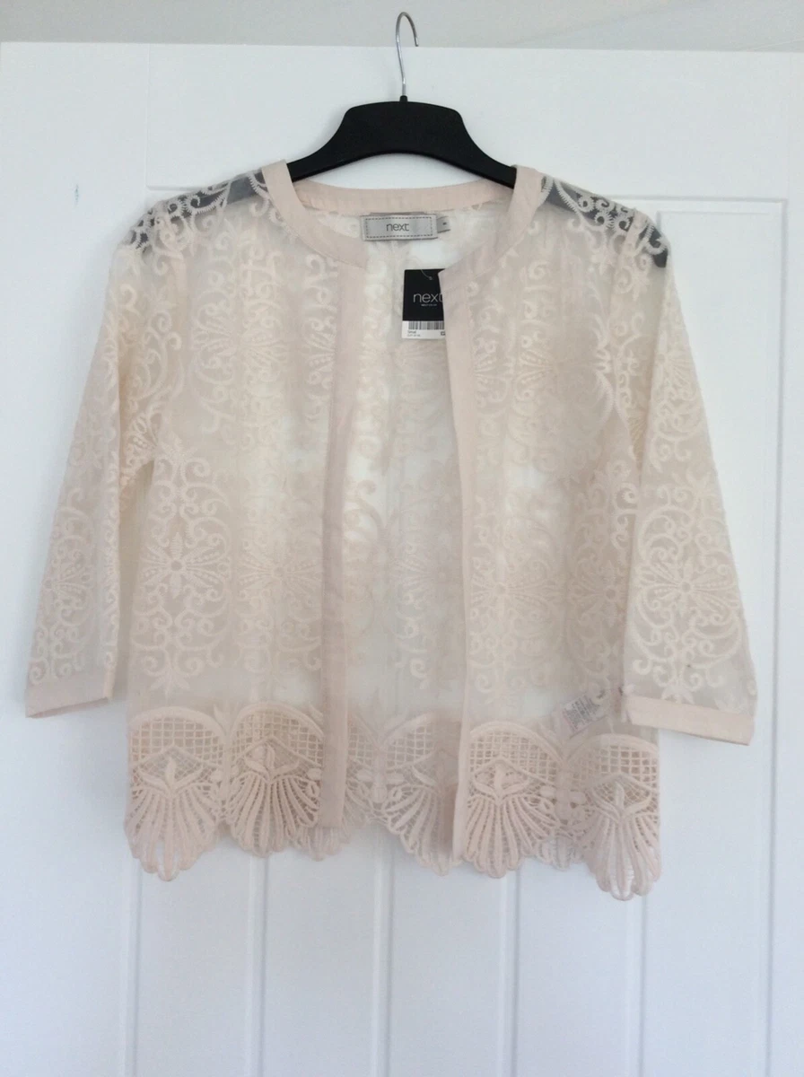 Cream lace jacket next sale