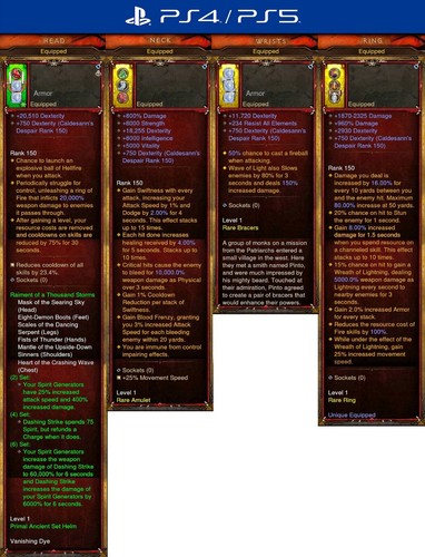 Diablo 3 PS4/PS5 Softcore Primal Modded Monk Set | Raiment of a Thousand Storms - Foto 4 di 5