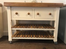 1200mm x 600mm MURDOCH TROON  BUTCHERS BLOCK KITCHEN ISLAND WHEELS OAK WORKTOP