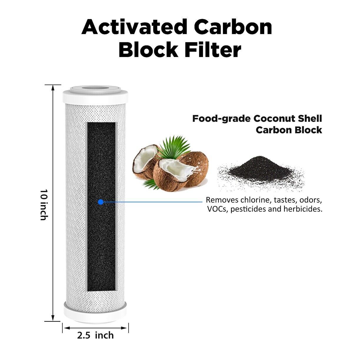 Replacement Filters For 6 Stage Aquarium Reef Reverse Osmosis RO/DI Water Systems (Sediment, GAC, Carbon, 2 DI Filters) - Aqua True Blue - Foto 13