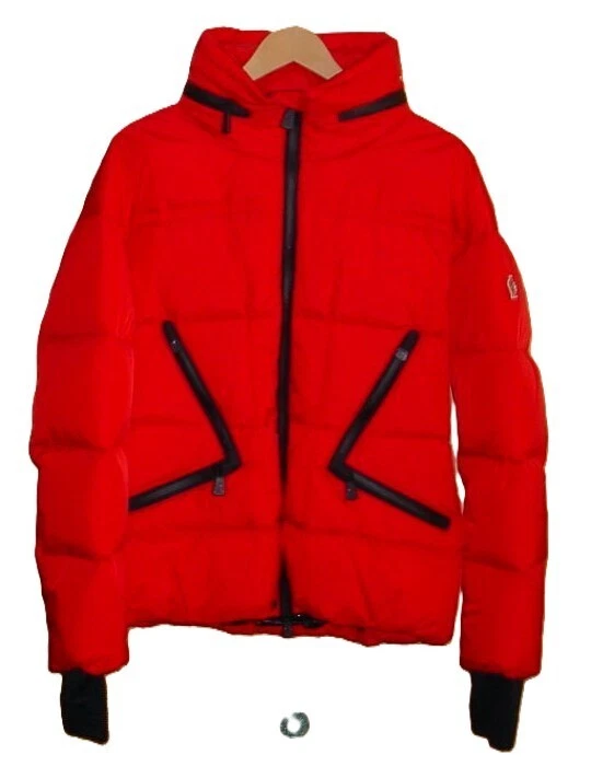 Moncler Grenoble giacca sci piumino rosso gonfio BLK XL 42 IN OFFERTA!