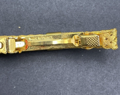 Vintage Woven Gold Metal Hair Barrette Made in France | eBay display picture 1