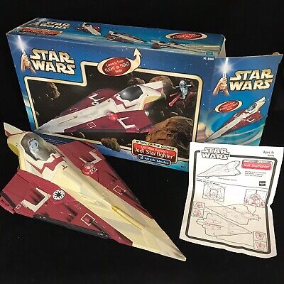 Star Wars Obi-Wan Kenobi Jedi Starfighter Toy Figure Vehicle Attack Clones  VGC | eBay
