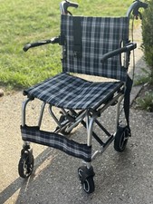 Healthline 19" Folding Swingaway Legrest Wheelchair with Carrying Bag