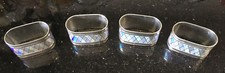 Vintage Silver Plated Napkin Rings Set Of Four