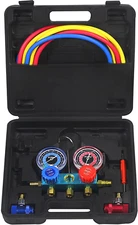 3 Way Air Conditioner Diagnostic Manifold Gauge Set for R1234yf Freon Charging
