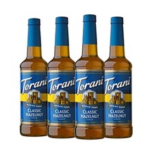 Torani Sugar Free Syrup Classic Hazelnut 25.4 Fl Oz Pack of 4