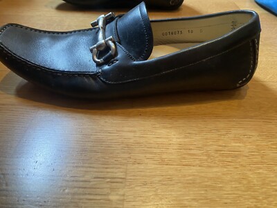 ferragamo mens shoes 10 black used