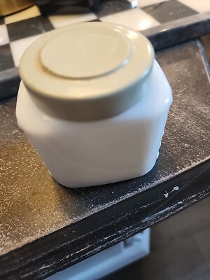 Vintage Johnson's Milk Glass Baby Cream Jar/Bottle