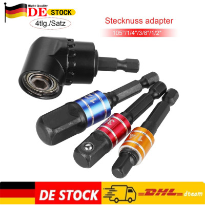 Winkelschrauber Vorsatz Adapter 1/4''Bit Winkelaufsatz Akkuschrauber Bithalter DE
