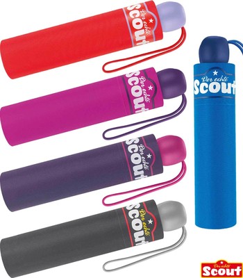 Scout Regenschirm Kinderschirm Taschenschirm Reflex reflektierend Schulmappe