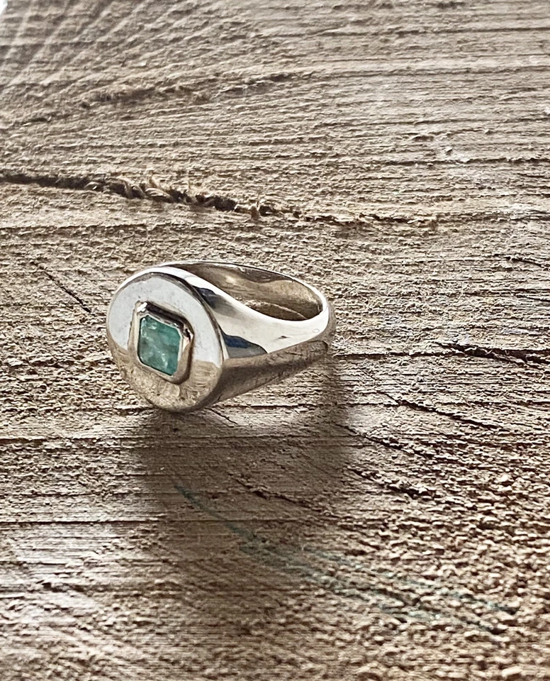 Anello Chavalier Argento Smeraldo  - Immagine 3 di 4