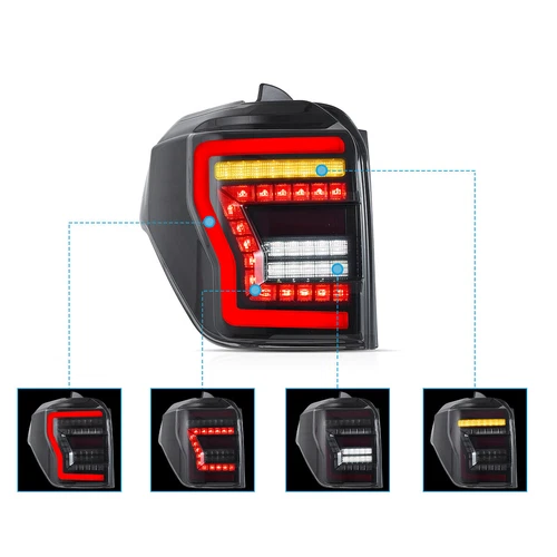 LED Tail Lights For Toyota 4Runner Animation Sequential Rear Lamps Ass Set 10-24 - Bild 3 von 8