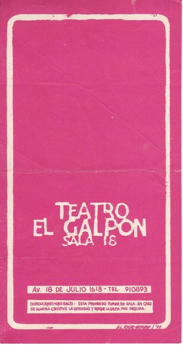 CHINA ZORRILLA URUGUAYAN ACTRESS 1975 SIGNED TEATRO EL GALPON PROGRAMME - Picture 2 of 2