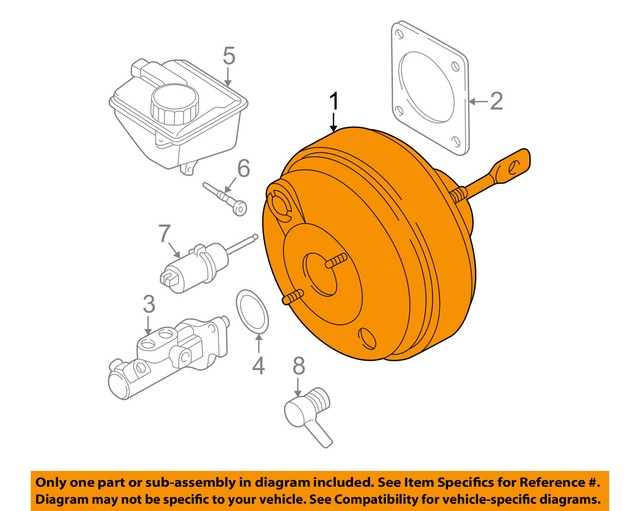 VOLVO OEM 0107 V70Power Brake Booster 31273684 eBay