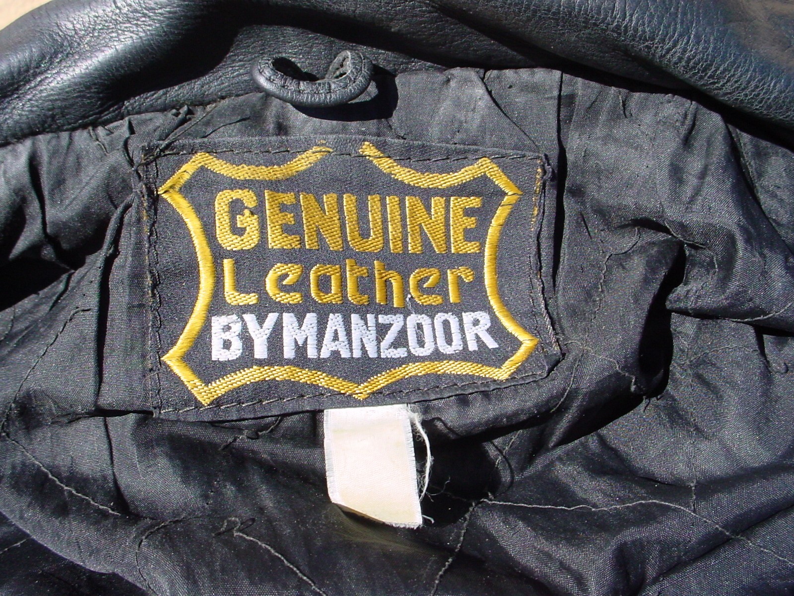 Manzoor Genuine Leather Classic Vintage Black Motorcycle Biker Jacket