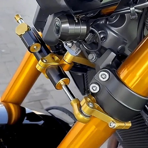 CNC Lenkung Stabilisieren Dämpfer Halterung für Yamaha MT09/MT09 SP 2021-2023 - Bild 2 von 16