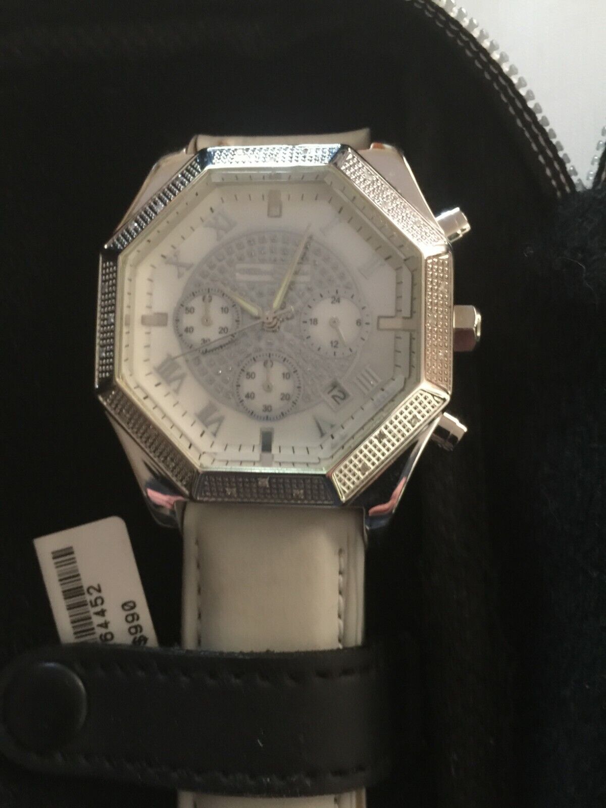 NEW Techno Swiss Diamond Chronograph Watch