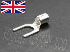 FORK Crimp Terminals - M3 M4 M5 M6 - U Type Cable Connector - 0.5mm² - 4.0mm² UK