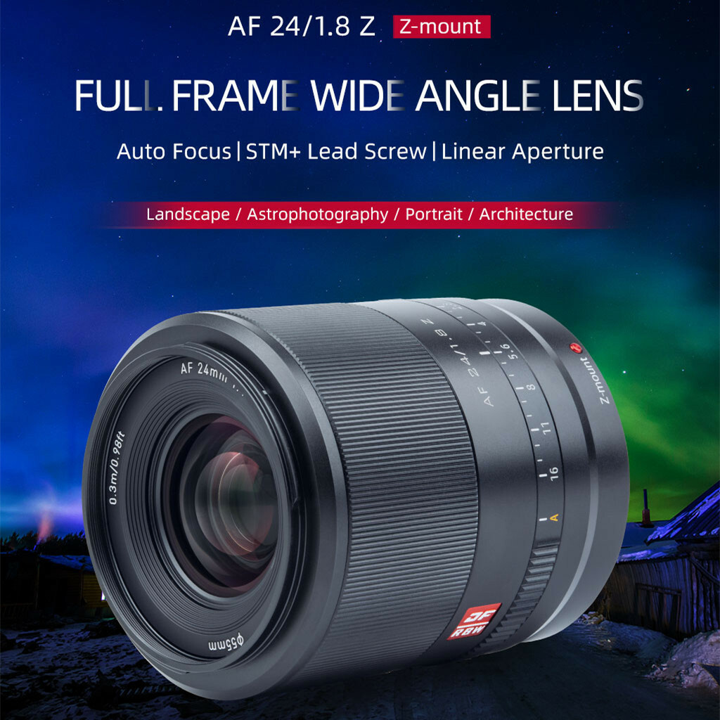 Viltrox 24mm Auto Focus Full Frame Wide Angle Lens for Nikon