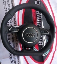 Volante SLINE NEW fondo Piatto Audi A3 A4 A5 Q5 Q3 Q7 A6 A7