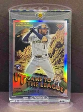 Jackson Chourio RARE ROOKIE RC REFRACTOR INVESTMENT CARD SSP BOWMAN CHROME ROY