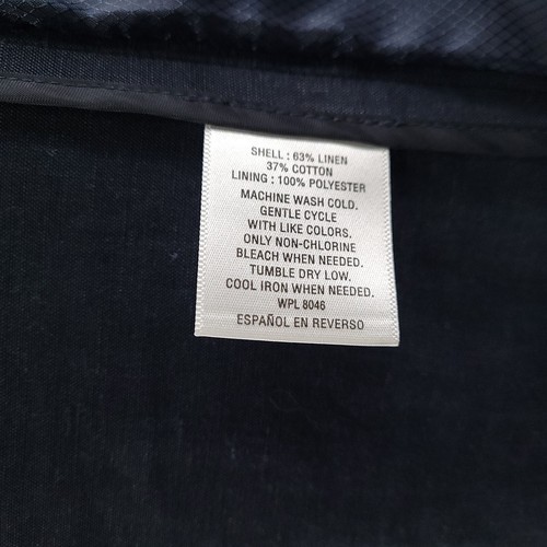 International Concepts Blazer Mens Small 40R Blue Linen Sport Coat Jacket Casual - Picture 8 of 16