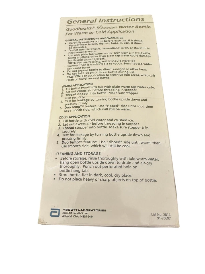 Botella de agua premium Faultless Good Health 2 cuartos sin látex para caliente o frío Foto 2 de 3