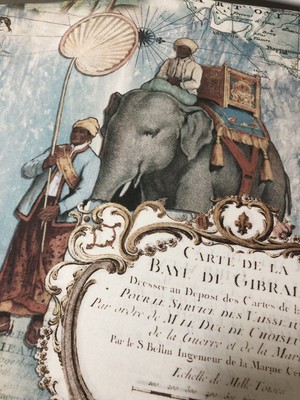 Pottery Barn Map Fabric Shower Curtain World Travel Asia