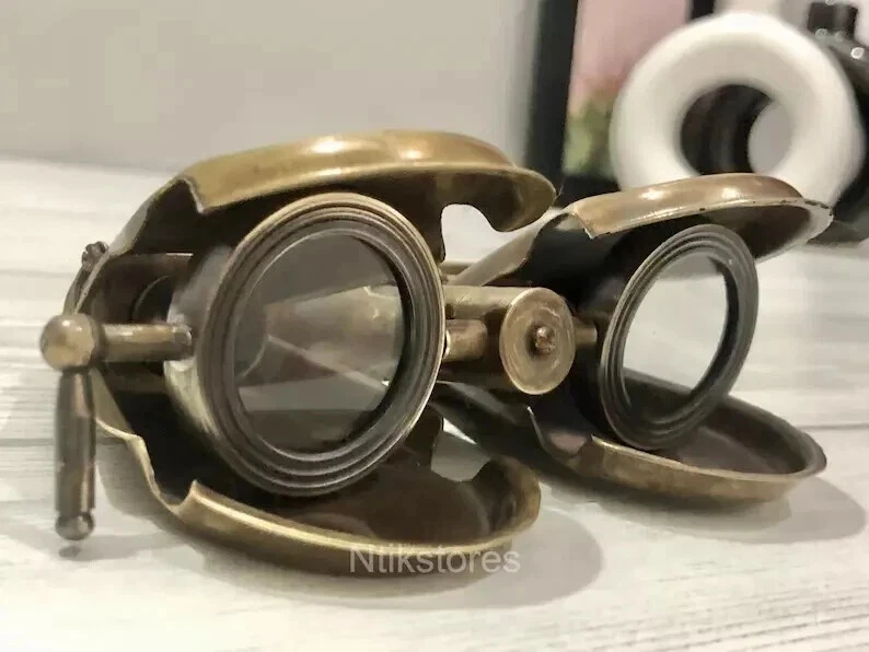Brass Binocular Maritime Vintage Made for Royal Navy London 1917 Monoculars - Image 3 of 4