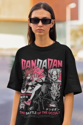 Dandadan Okarun T-shirt,Okarun,Momo Ayase,Anime, Japanese,Cute