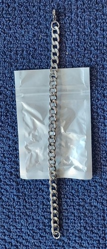 Stainless Steel Hip Hop Punk Necklace & Bangle Set – Anti-Rust, Hypoallergenic - Picture 3 of 13
