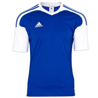 adidas Herren Climalite Shirt Trikot Team13 Jersey blau-weiß Sportshirt Fitness