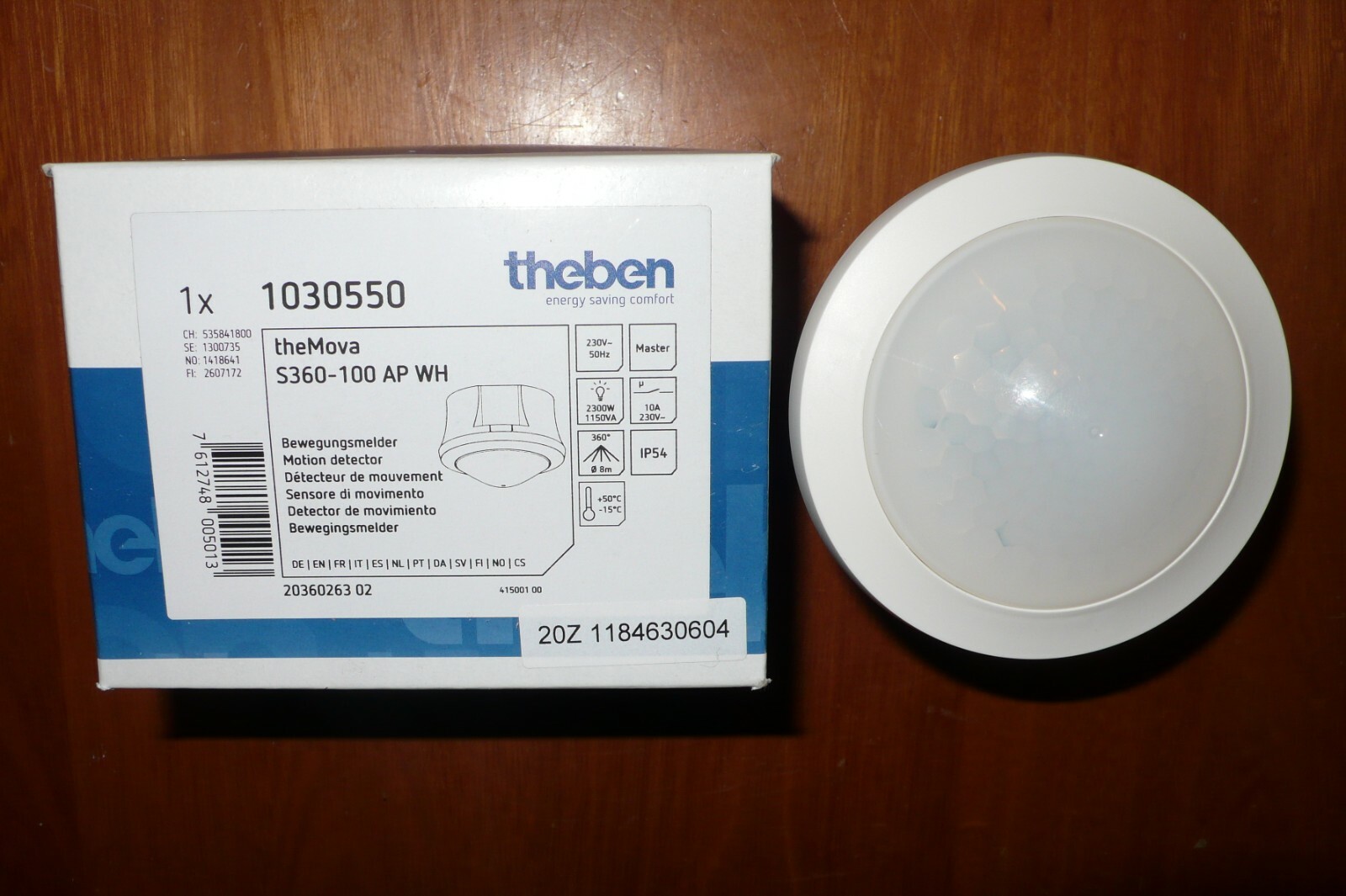 Détecteur de mouvement THEBEN the Mova S360-100 AP WH blanc en saillie 1030550