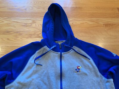 kansas Jayhawks Adidas ClimaWarm Hooded Jacket