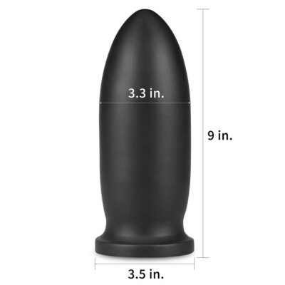 9 inch Ultra Girthy Anal Plug King Bomber Stimulation XXL 3" Wide Butt  Stretcher | eBay